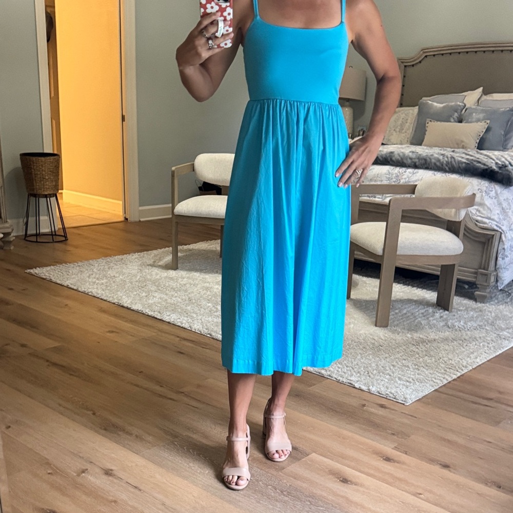 Old Navy blue tank midi dress. Size S. Worn once.